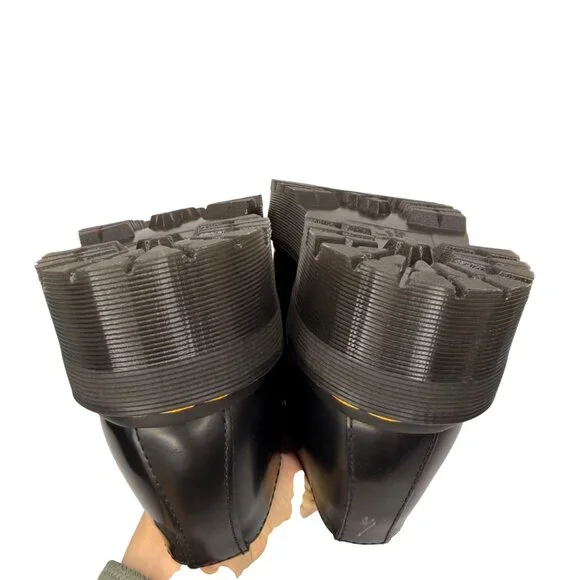 Dr. Martens Quad Black Leather Platform Derby shoes 1461 Unisex M 8 / W 9 - Picture 10 of 10